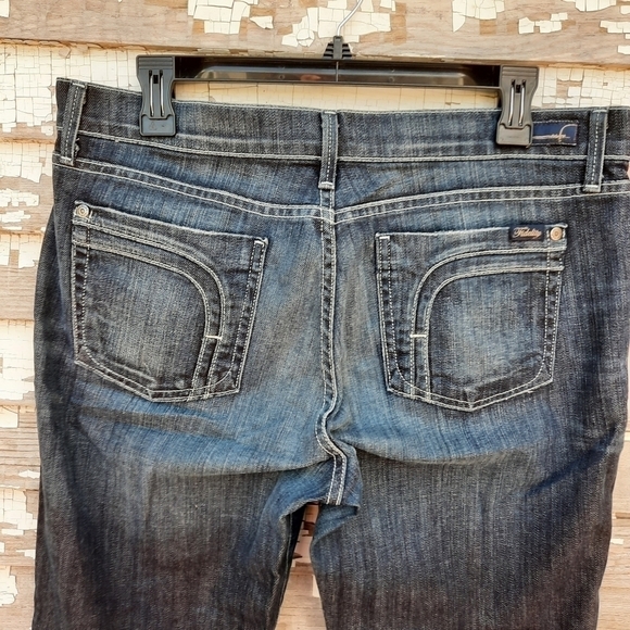 🌟 FIDELITY Denim Bella blue opal Capri Jeans size 31 - Picture 2 of 8